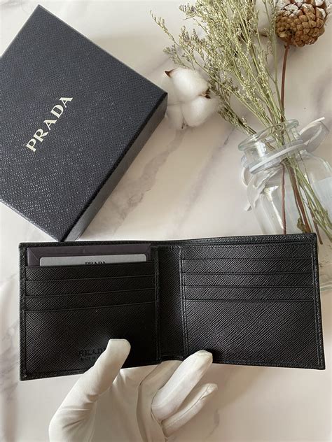 prada military green wallet|Prada saffiano zipper wallet.